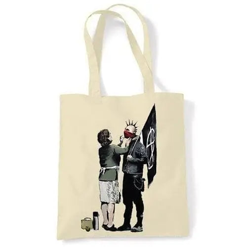 Banksy Punk Mum Shoulder Bag