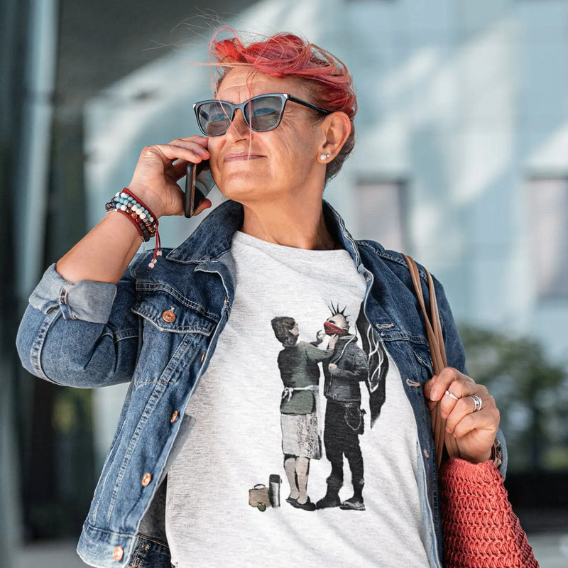 Banksy Punk Mum Womens T-Shirt