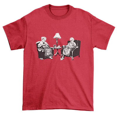 Banksy 'Punks Not Dead' Grannies Men's T-Shirt 3XL / Red