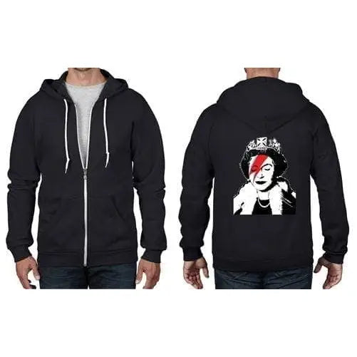 Banksy Queen Bitch Full Zip Hoodie S / Black