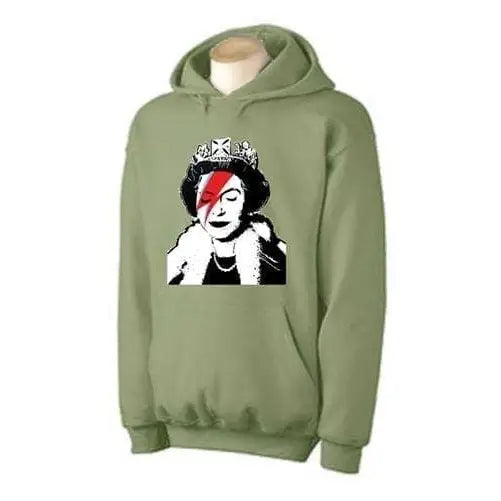 Banksy Queen Bitch Hoodie S / Khaki