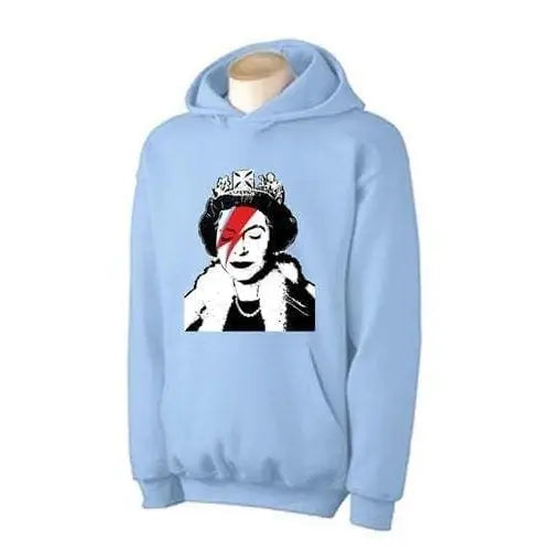 Banksy Queen Bitch Hoodie S / Light Blue