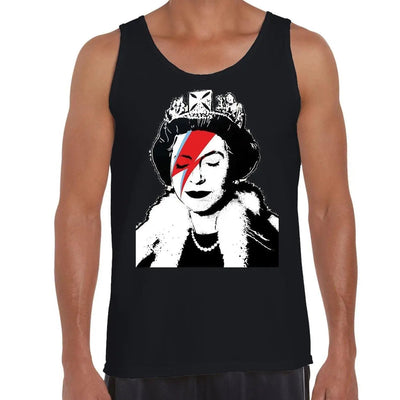 Banksy Queen Bitch Lizzie Stardust Men's Tank Vest Top M / Black