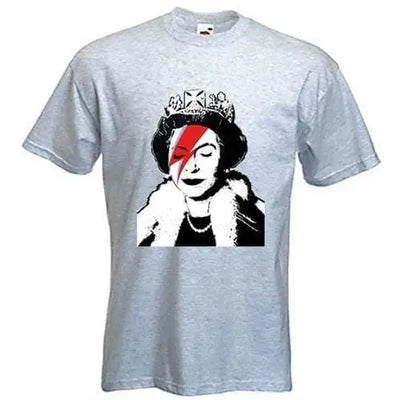 Banksy Queen Bitch Men's T-Shirt Light Grey / M