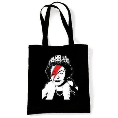 Banksy Queen Bitch Shoulder Bag Black