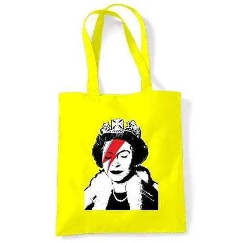 Banksy Queen Bitch Shoulder Bag Yellow