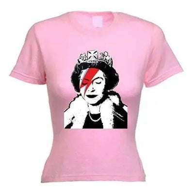 Banksy Queen Bitch Women's T-Shirt M / Light Pink