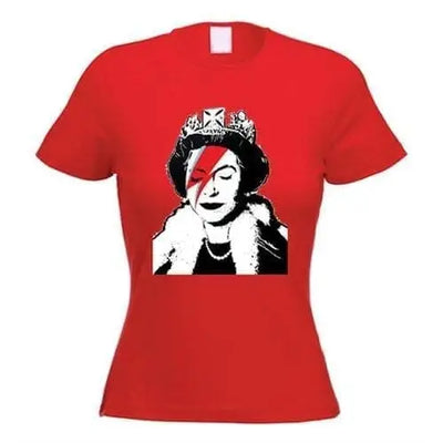 Banksy Queen Bitch Women's T-Shirt M / Red