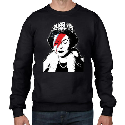 Banksy Queen Bitch Ziggy Stardust Men's Sweatshirt Jumper XXL / Black