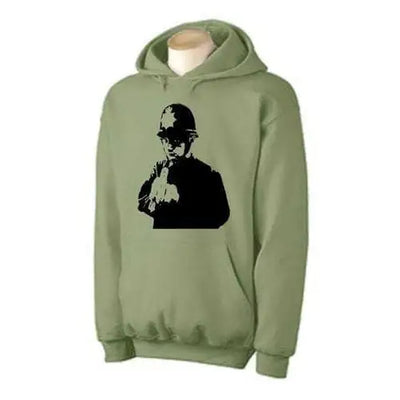 Banksy Rude Copper Hoodie M / Khaki