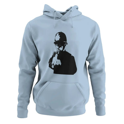 Banksy Rude Copper Hoodie - M / Light Blue - Hoodie