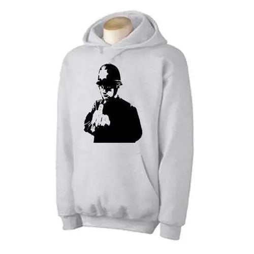 Banksy Rude Copper Hoodie M / Light Grey