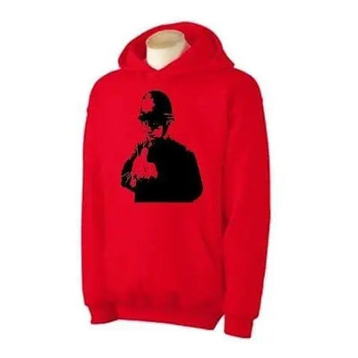 Banksy Rude Copper Hoodie M / Red