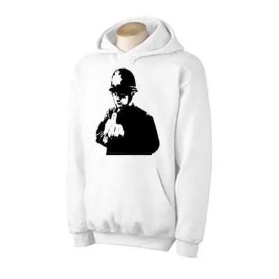 Banksy Rude Copper Hoodie M / White