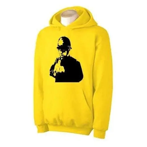 Banksy Rude Copper Hoodie M / Yellow