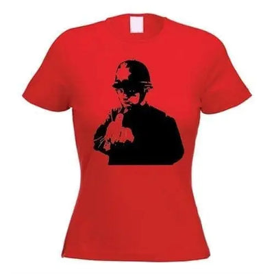 Banksy Rude Copper Womens T-Shirt M / Red