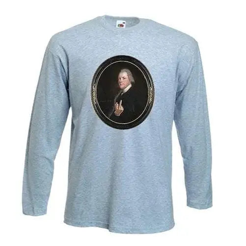 Banksy Rude Lord Long Sleeve T-Shirt L / Light Grey
