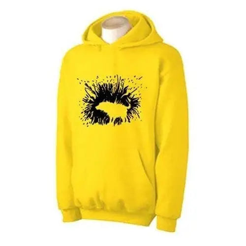 Banksy Shaking Dog Hoodie L / Yellow