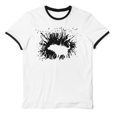 Banksy Shaking Dog Ringer T-Shirt S