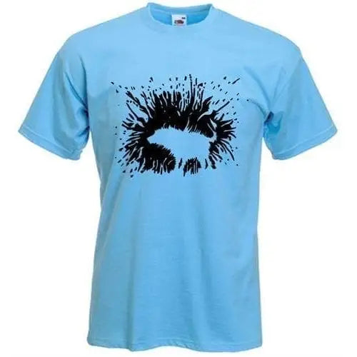 Banksy Shaking Dog T-Shirt S / Light Blue