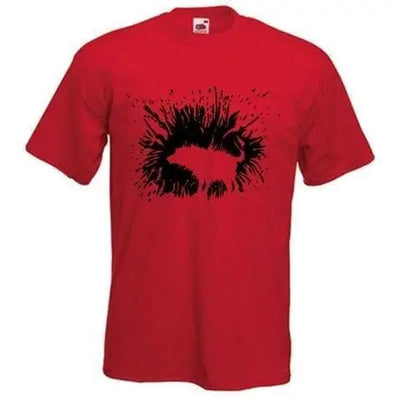 Banksy Shaking Dog T-Shirt S / Red