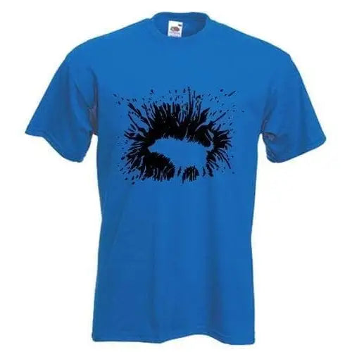 Banksy Shaking Dog T-Shirt S / Royal Blue