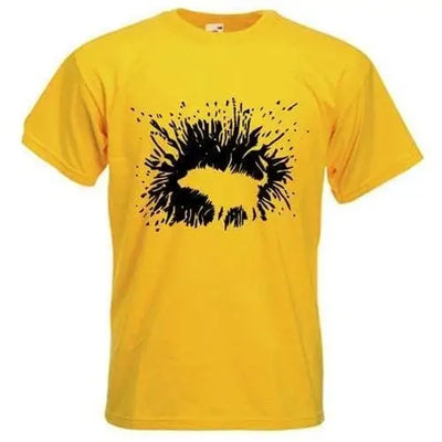 Banksy Shaking Dog T-Shirt S / Yellow