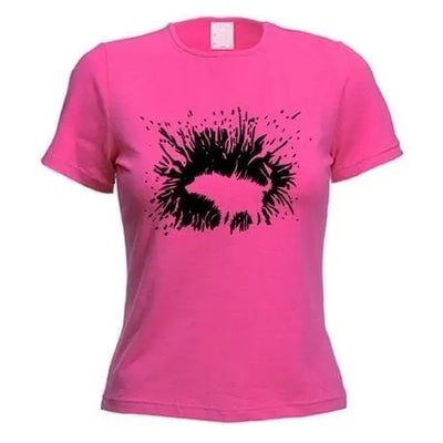 Banksy Shaking Dog Women's T-Shirt S / Dark Pink