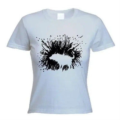 Banksy Shaking Dog Women's T-Shirt S / Light Grey