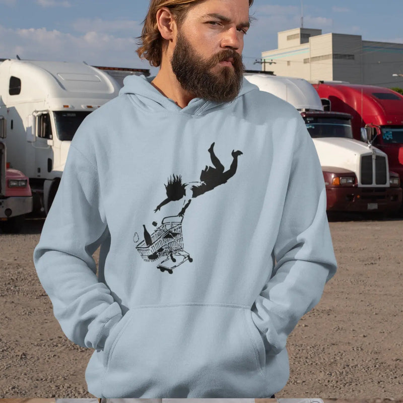 Banksy Shop Til You Drop Hoodie - Hoodie