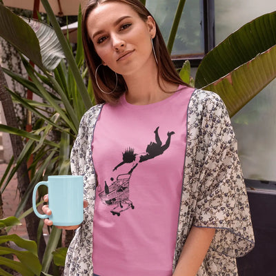 Banksy Shop Til You Drop Women's T-Shirt