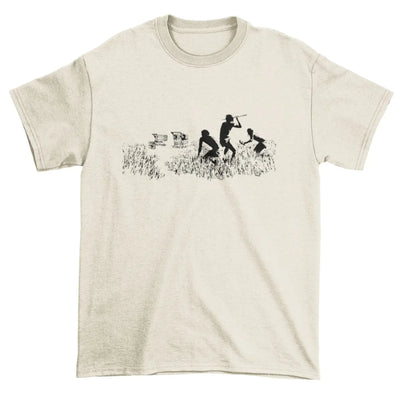 Banksy Shopping Trollies T-Shirt Cream / XL