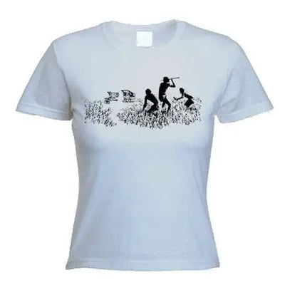 Banksy Shopping Trollies Women's T-Shirt L / Light Grey