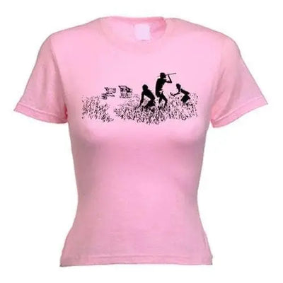 Banksy Shopping Trollies Women's T-Shirt L / Light Pink
