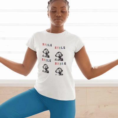 Banksy Smile Womens T-Shirt