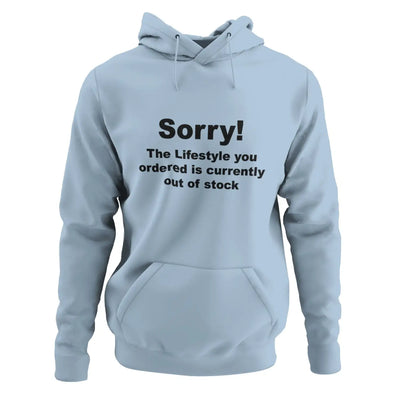 Banksy ’Sorry’ Hoodie - S / Light Blue - Hoodie