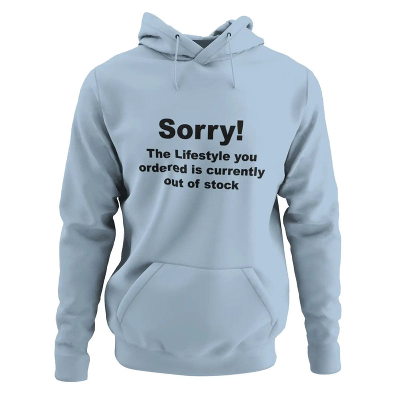 Banksy ’Sorry’ Hoodie - S / Light Blue - Hoodie