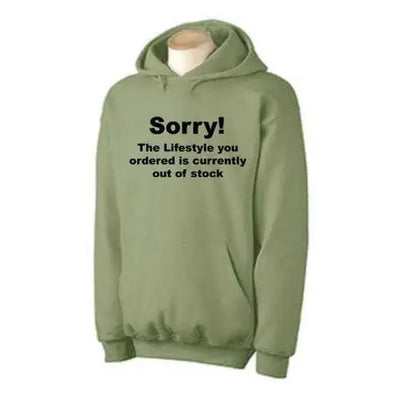 Banksy 'Sorry' Hoodie XXL / Khaki