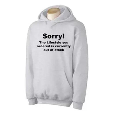 Banksy 'Sorry' Hoodie XXL / Light Grey