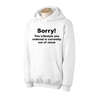 Banksy 'Sorry' Hoodie XXL / White