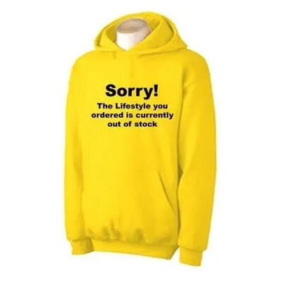 Banksy 'Sorry' Hoodie XXL / Yellow