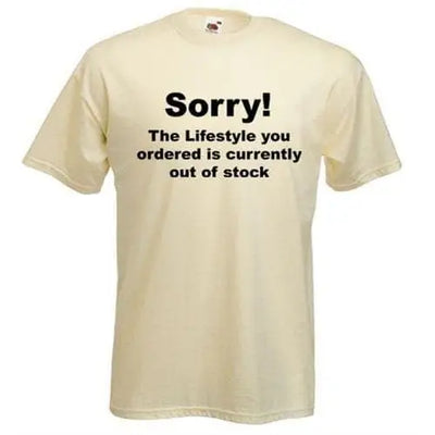 Banksy 'Sorry' T-Shirt S / Cream