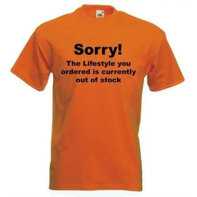Banksy 'Sorry' T-Shirt S / Orange