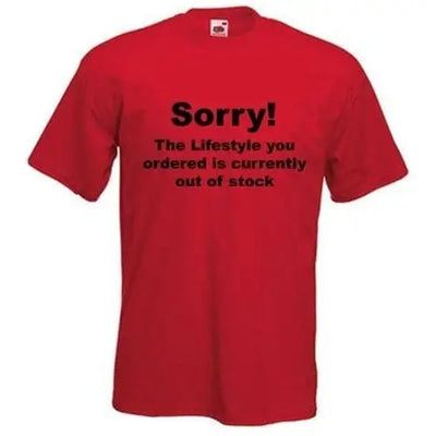 Banksy 'Sorry' T-Shirt S / Red