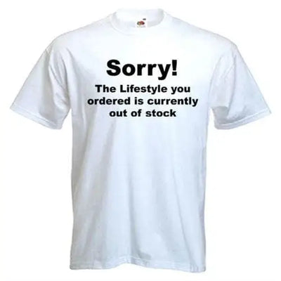 Banksy 'Sorry' T-Shirt S / White