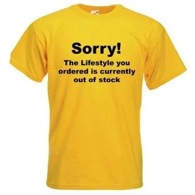 Banksy 'Sorry' T-Shirt S / Yellow