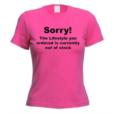 Banksy 'Sorry' Women's T-Shirt S / Dark Pink