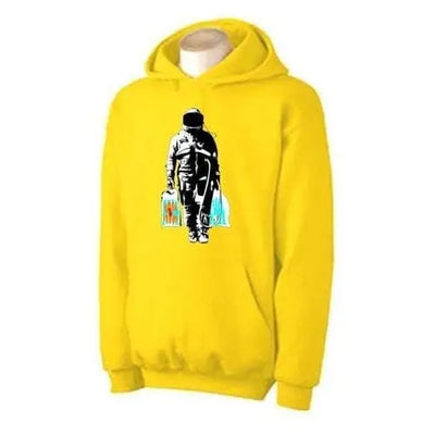 Banksy Spaceman Hoodie XXL / Yellow
