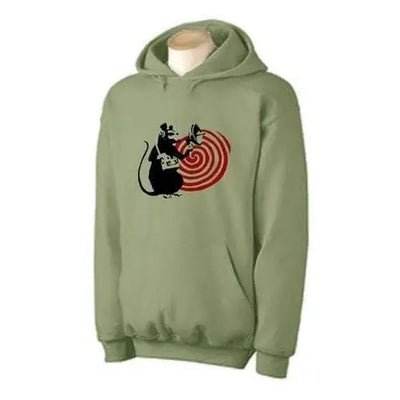 Banksy Speaker Rat Hoodie S / Khaki