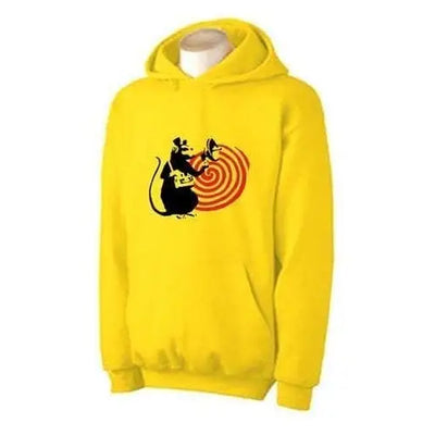 Banksy Speaker Rat Hoodie S / Yellow